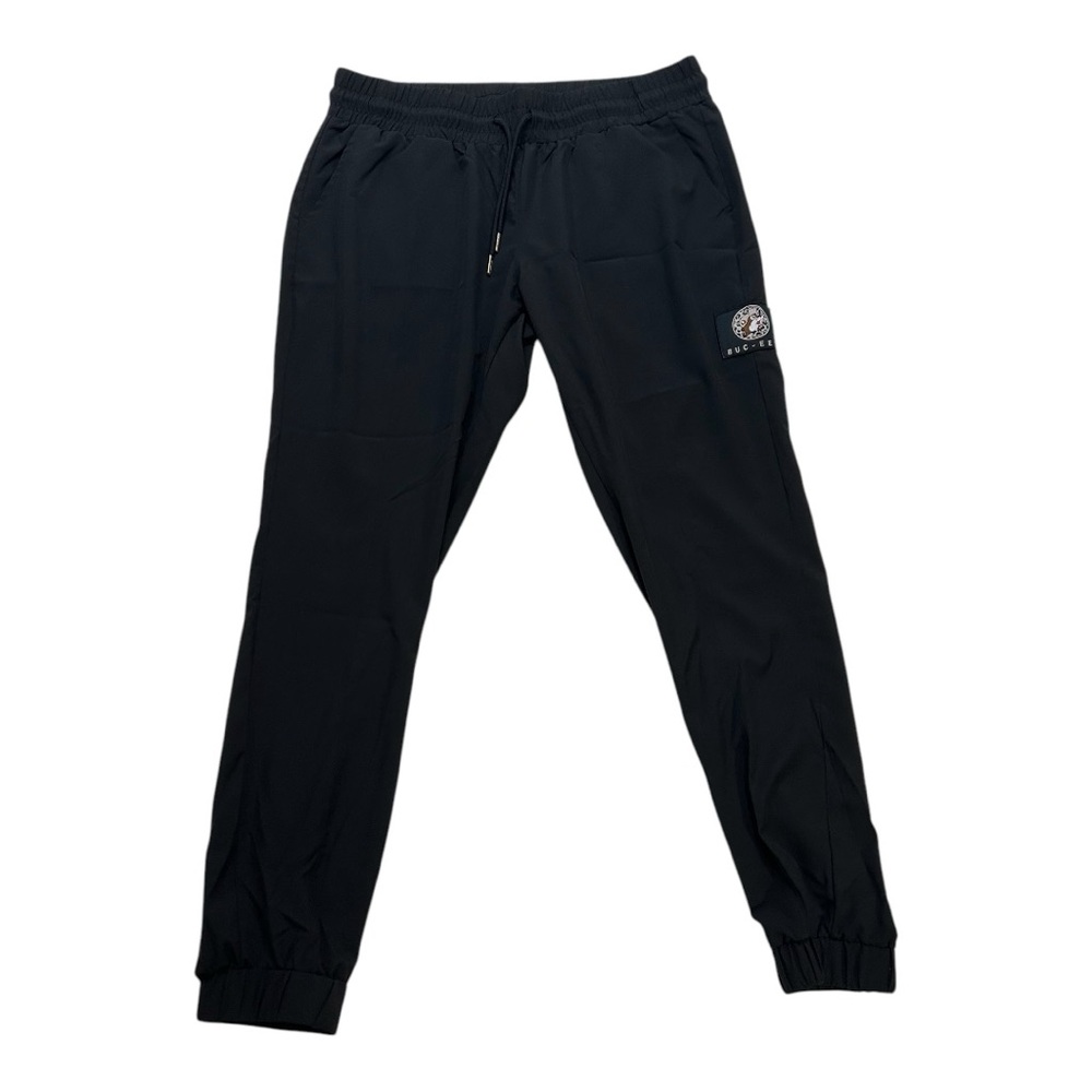 BUC-EE’S Cheetah Black Track Pants!! Size L- Fits Like Medium! NWOT!